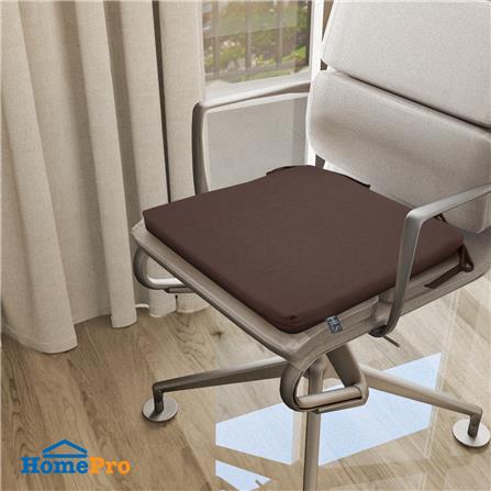 เบาะรองนั่งกันน้ำ HOME LIVING STYLE STILL 16x16 นิ้ว สีน้ำตาล_5