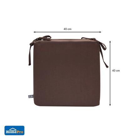 เบาะรองนั่งกันน้ำ HOME LIVING STYLE STILL 16x16 นิ้ว สีน้ำตาล_6