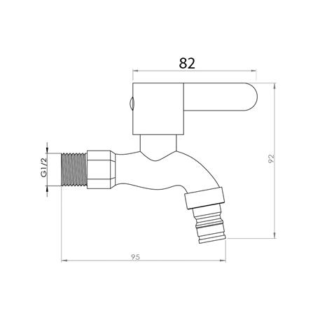 ก๊อกล้างพื้น NOVABATH IS-697_1