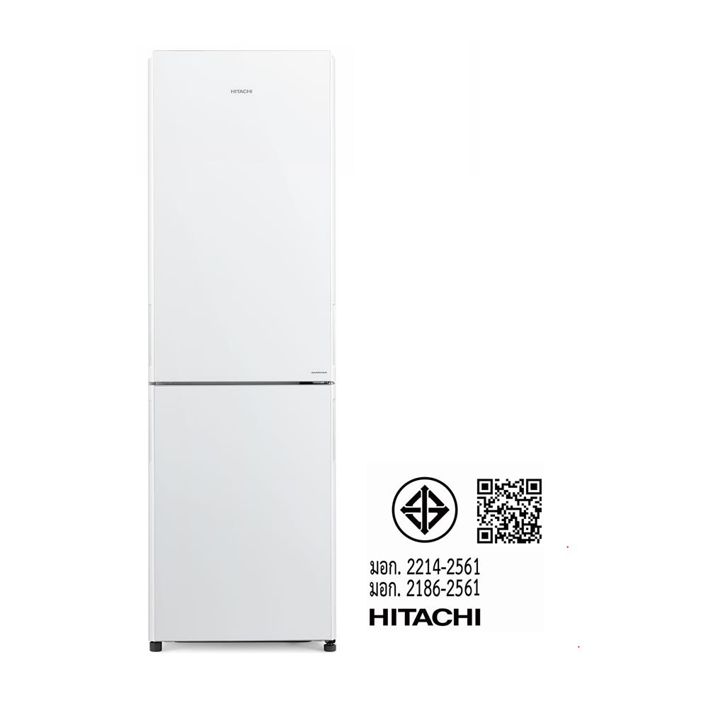 ตู้เย็น 2 ประตู HITACHI RBG340PTH0GPW 11.7 คิว กระจกขาว อินเวอร์เตอร์