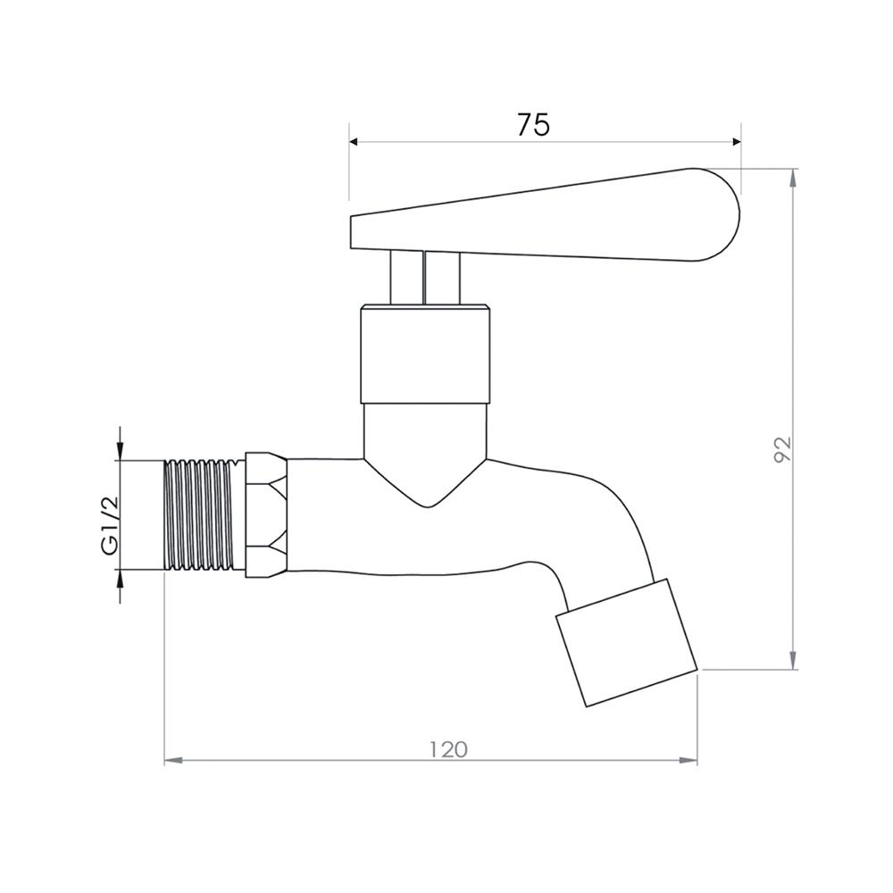 ก๊อกล้างพื้น NOVABATH IS-687S