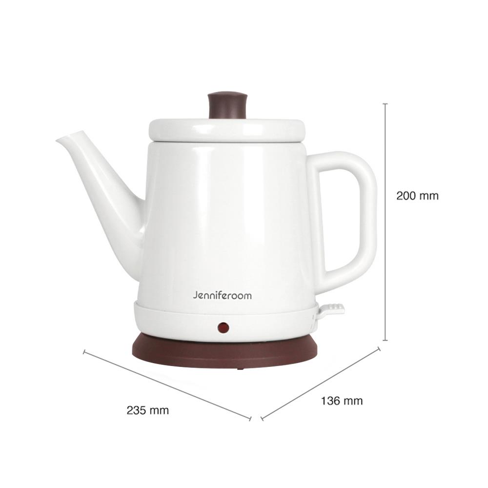 กาต้มน้ำไฟฟ้า JENNIFERROOM JRTH-K181WH 0.80ลิตร สีขาว