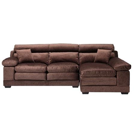 โซฟาเข้ามุมขวา KONCEPT TENNESSEE สีน้ำตาล_1