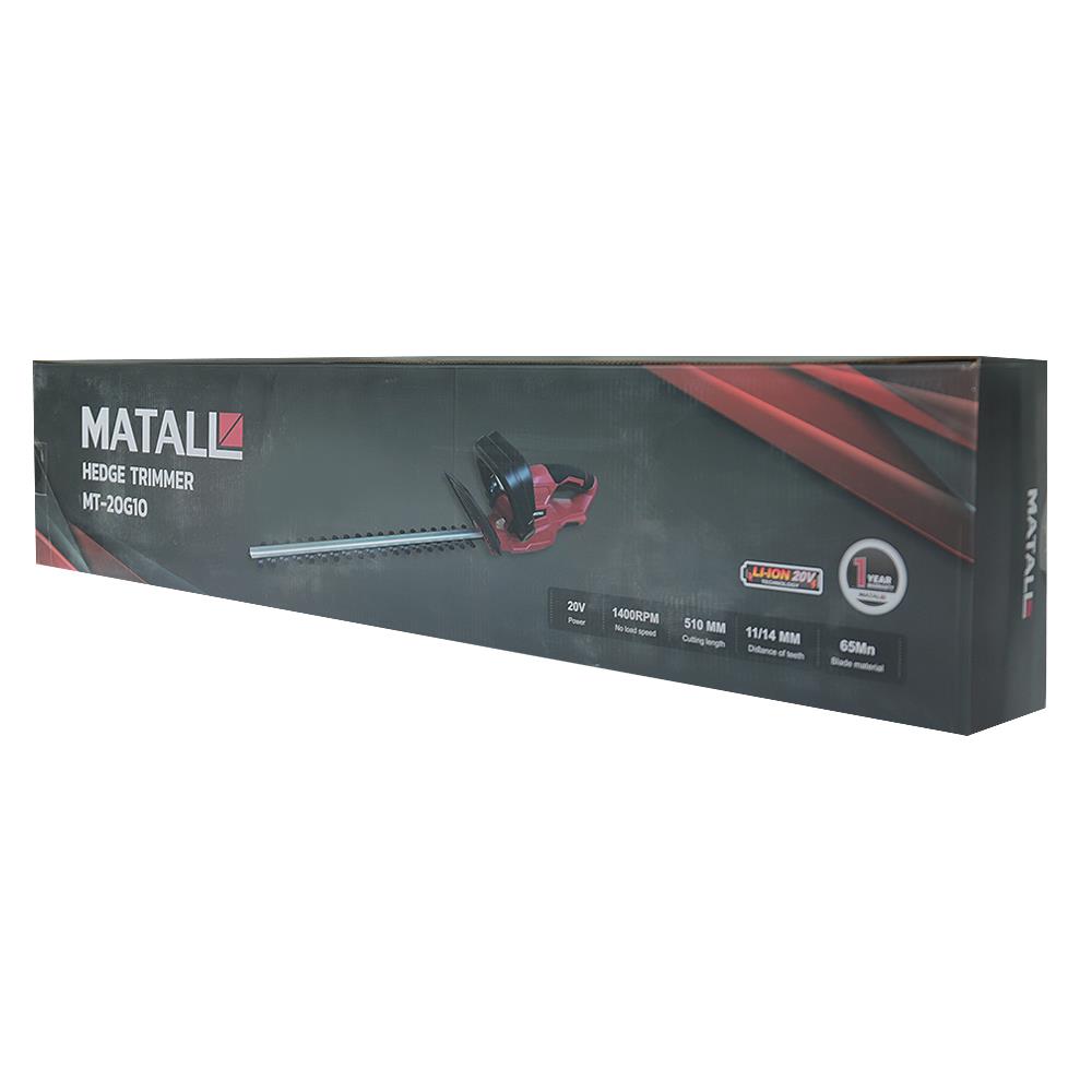 เครื่องตัดแต่งพุ่มไม้ไร้สาย (เฉพาะตัวเครื่อง) MATALL MT-20G10
