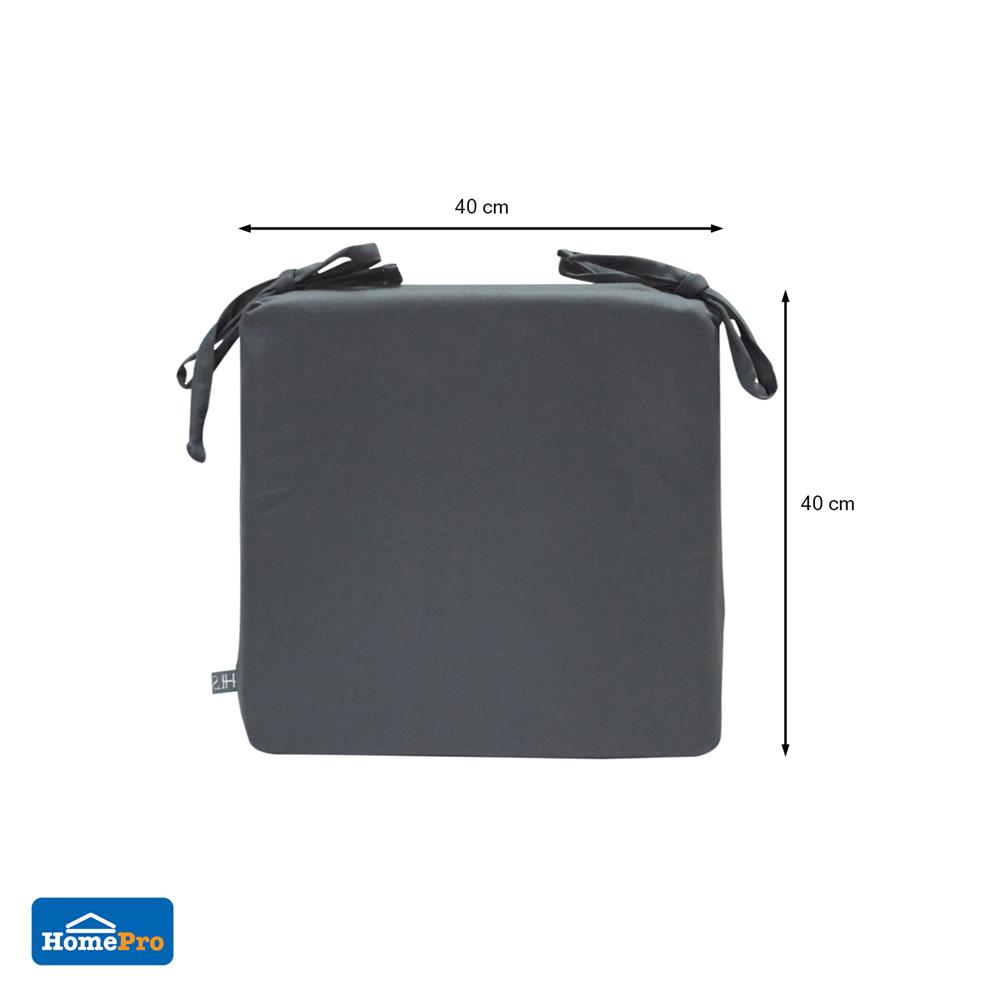 เบาะรองนั่งกันน้ำ HOME LIVING STYLE STILL 16x16 นิ้ว สีเทา