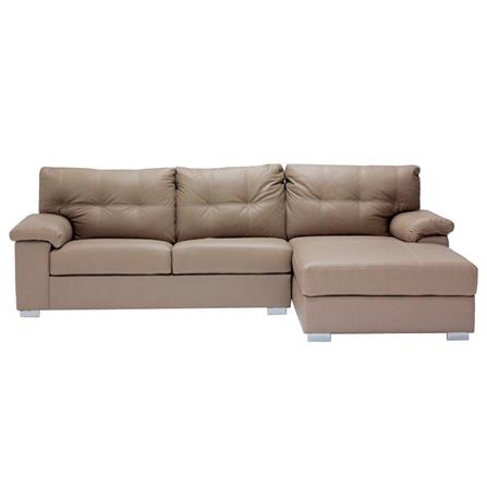 โซฟาเข้ามุมขวา KONCEPT GOWEL สีน้ำตาลอ่อน_0