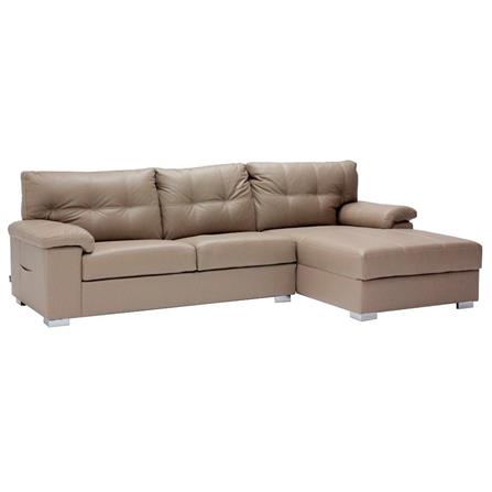 โซฟาเข้ามุมขวา KONCEPT GOWEL สีน้ำตาลอ่อน_1