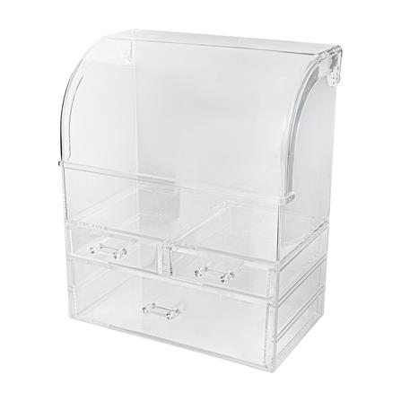 อุปกรณ์จัดเก็บเครื่องสำอาง STACKO CURVE D 30x17.5x36 ซม. สีใส_0