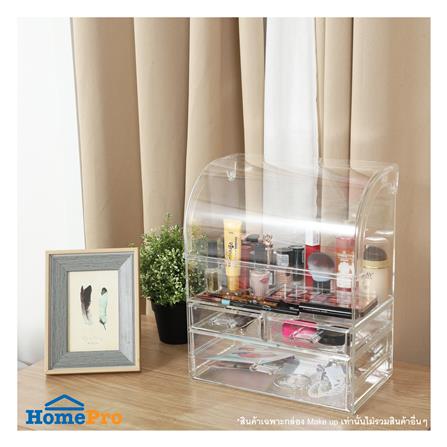 อุปกรณ์จัดเก็บเครื่องสำอาง STACKO CURVE D 30x17.5x36 ซม. สีใส_6