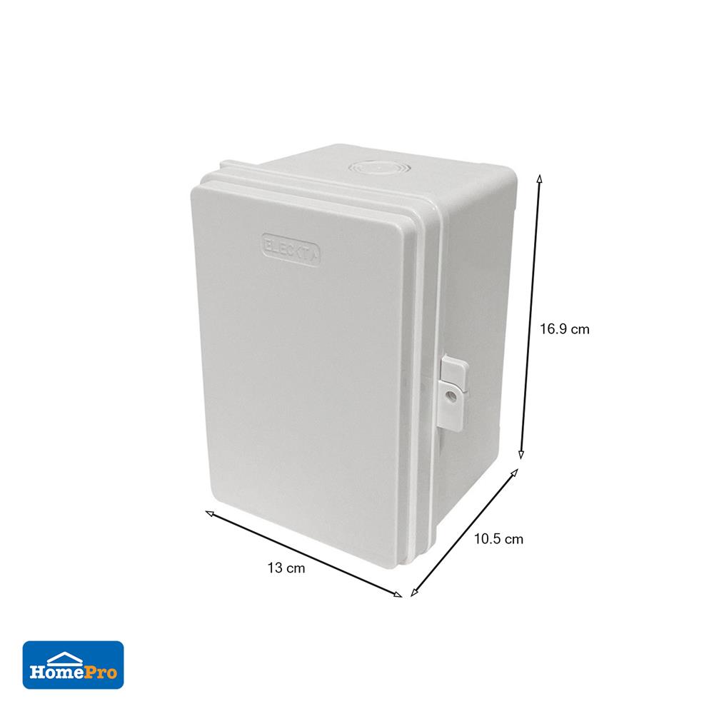 ตู้กันน้ำฝาทึบ ELECKTA 4x6 นิ้ว สีขาว