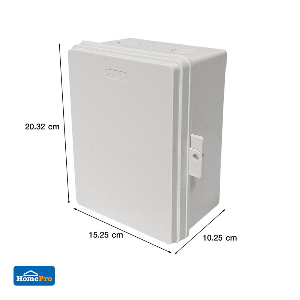 ตู้กันน้ำฝาทึบ ELECKTA 6x8 นิ้ว สีขาว