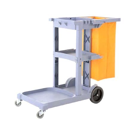 รถเข็นจัดเก็บอุปกรณ์ทำความสะอาด ACCO 119x52x96 ซม. สีเทา_0