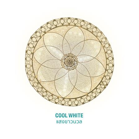 ไฟเพดาน LED LAMPTAN FLORIA EDGE 18 นิ้ว 36 วัตต์ DAYLIGHT/COOL WHITE/WARM WHITE สีขาว_2