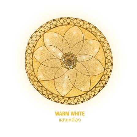 ไฟเพดาน LED LAMPTAN FLORIA EDGE 18 นิ้ว 36 วัตต์ DAYLIGHT/COOL WHITE/WARM WHITE สีขาว_4