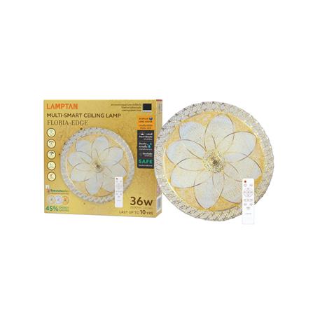 ไฟเพดาน LED LAMPTAN FLORIA EDGE 18 นิ้ว 36 วัตต์ DAYLIGHT/COOL WHITE/WARM WHITE สีขาว_5