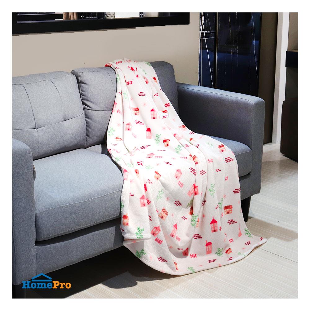 ผ้าห่ม HOME LIVING VILLAGE 50X60 นิ้ว สีชมพู