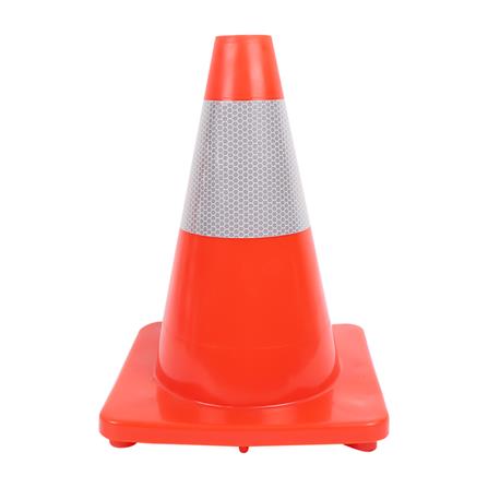 กรวยจราจรมีแถบสะท้อนแสง RIGHT 30 ซม. สีส้ม