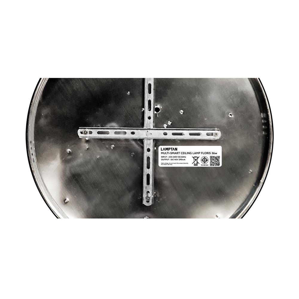 ไฟเพดาน LED LAMPTAN FLORIS 18 นิ้ว 36 วัตต์ DAYLIGHT/COOL WHITE/WARM WHITE สีขาว