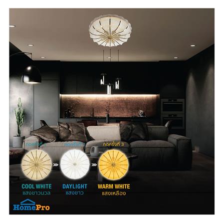 ไฟเพดาน LED LAMPTAN FLORIS 18 นิ้ว 36 วัตต์ DAYLIGHT/COOL WHITE/WARM WHITE สีขาว_3