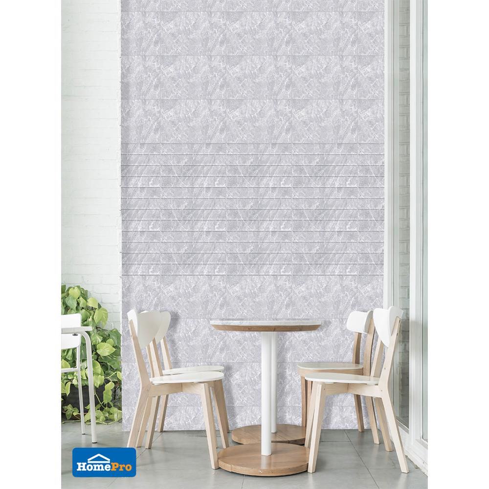 กระเบื้องผนัง 12x18 นิ้ว COTTO บลิซ เทา (EXC) II PM 1.08M2