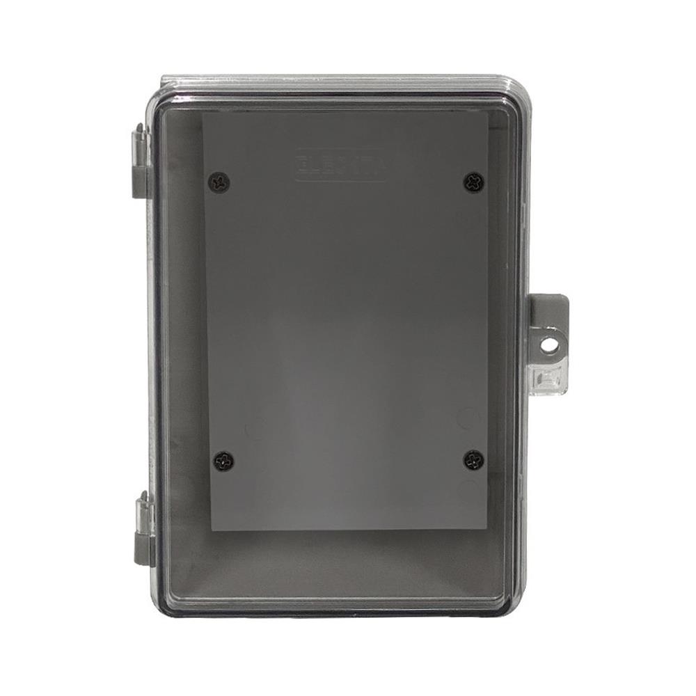 ตู้กันน้ำฝาใส ELECKTA 4x6 นิ้ว สีเทา