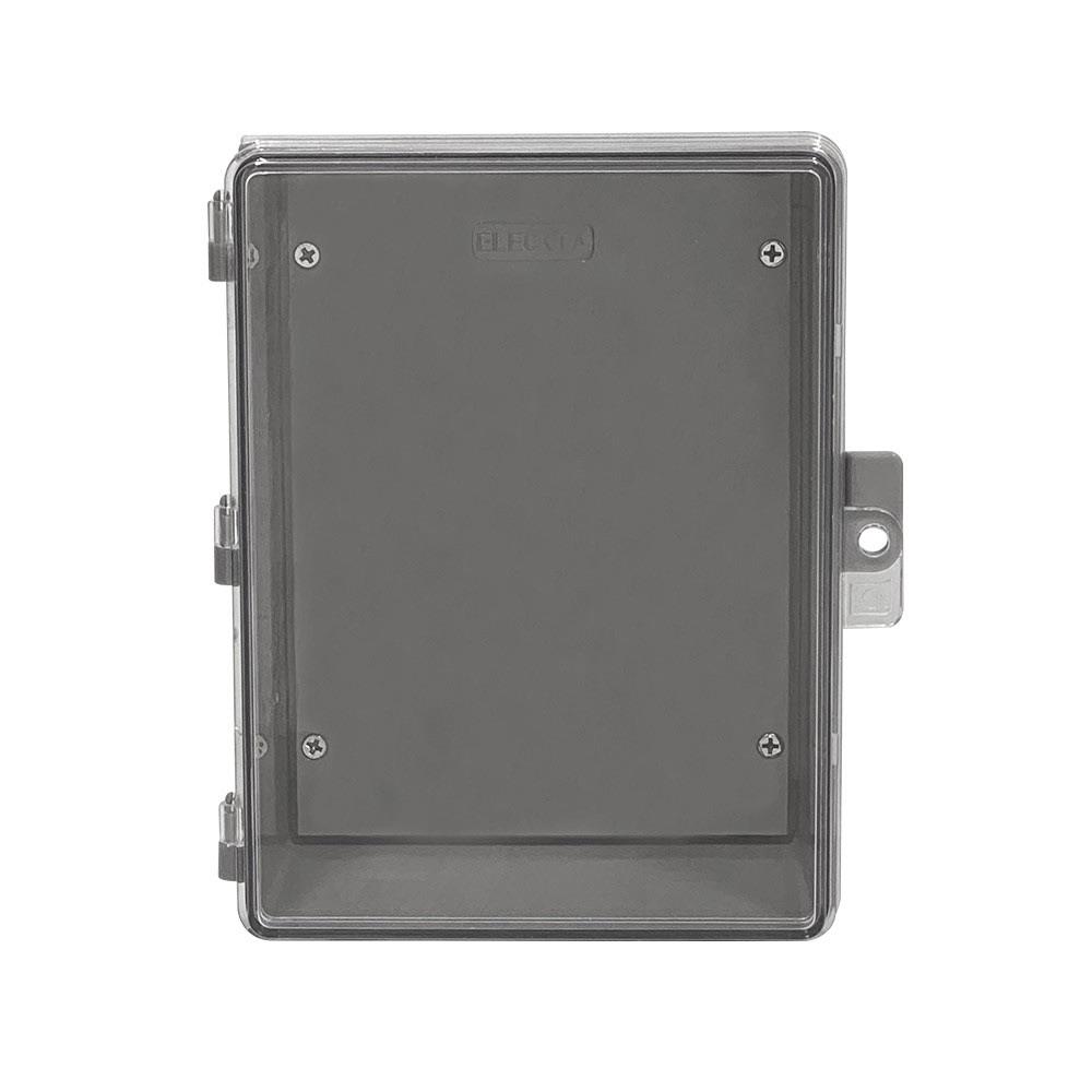 ตู้กันน้ำฝาใส ELECKTA 6x8 นิ้ว สีเทา