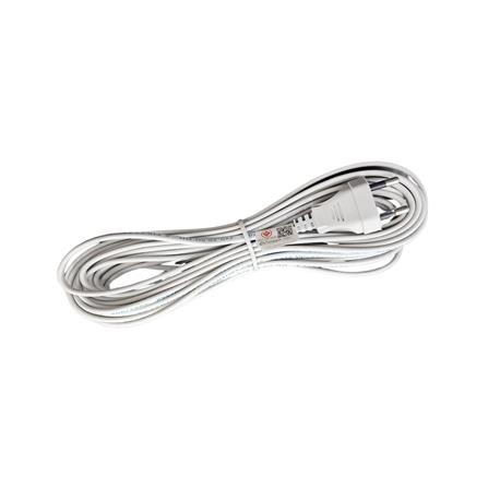 หัวปลั๊ก 2 ขากลม พร้อมสาย VKF CENTURY 2x0.5 ตร.มม. 10 ม. สีขาว