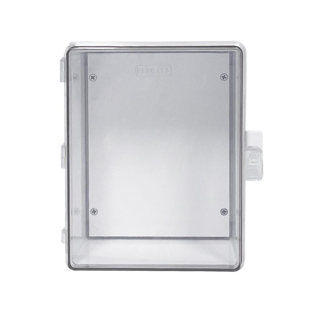 ตู้กันน้ำฝาใส ELECKTA 6x8 นิ้ว สีขาว