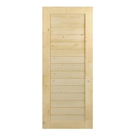 ประตูไม้สน VK 528 โมเดิร์น 80X200 ซม. สีธรรมชาติ ไม่เจาะลูกบิด_0