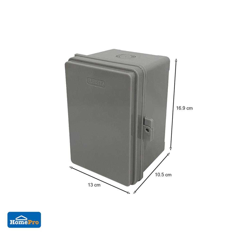 ตู้กันน้ำฝาทึบ ELECKTA 4x6 นิ้ว สีเทา