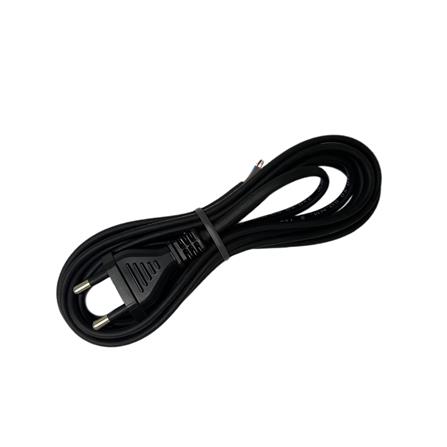 หัวปลั๊ก 2 ขากลมพร้อมสาย VKF SOKAWA 2x0.5 ตร.มม. 5 ม. สีดำ