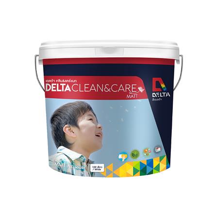 สีน้ำทาภายใน DELTA CLEAN&CARE #00 BASE B ด้าน 2.5 แกลลอน_0