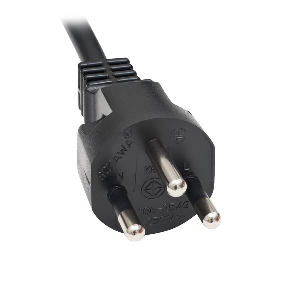 หัวปลั๊ก 3 ขากลมพร้อมสาย VCT SOKAWA 3x1 ตร.มม. 5 ม. สีดำ