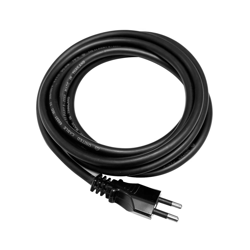 หัวปลั๊ก 2 ขากลม พร้อมสาย VCT SOKAWA 2x1.5 ตร.มม. 5 ม. สีดำ