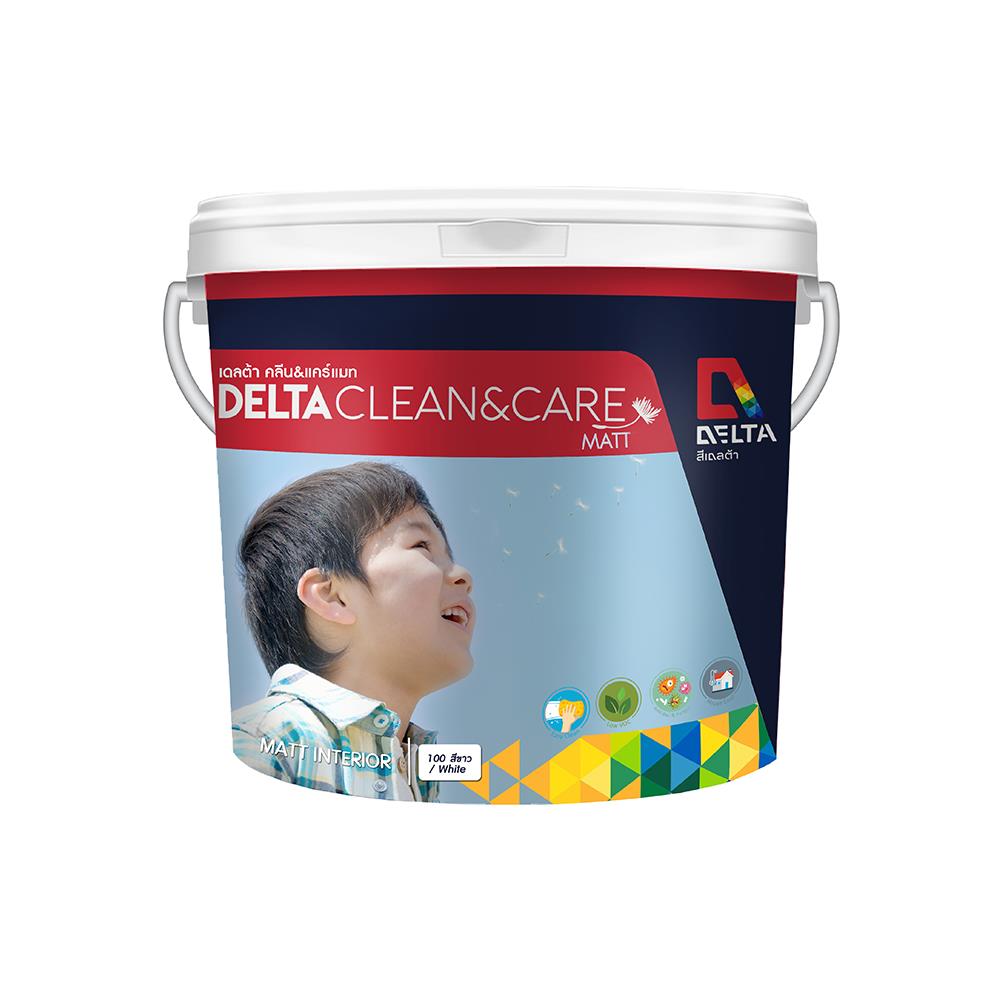 สีน้ำทาภายใน DELTA CLEAN&CARE #00 BASE C ด้าน 1 แกลลอน