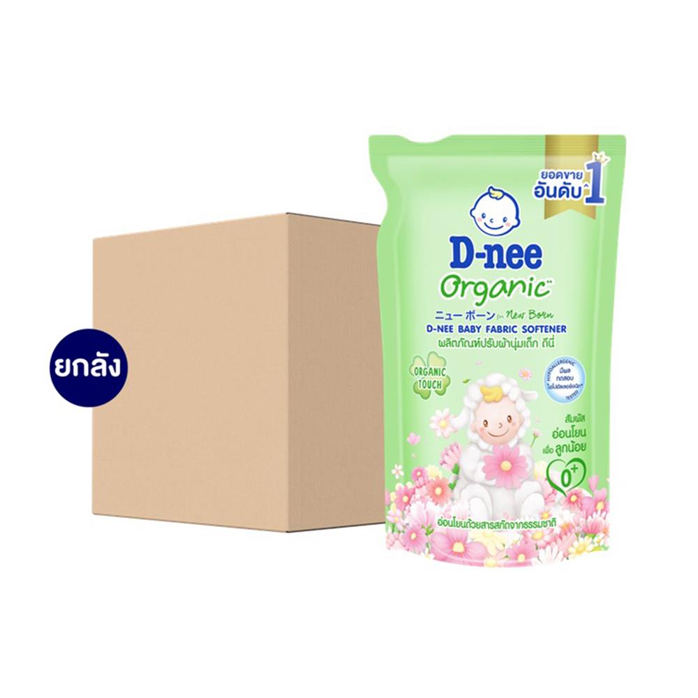 น้ำยาซักผ้าเด็ก D-NEE NEWBORN ORGANIC ALOE VERA 530 มล. สีเขียว (12 ชิ้น)