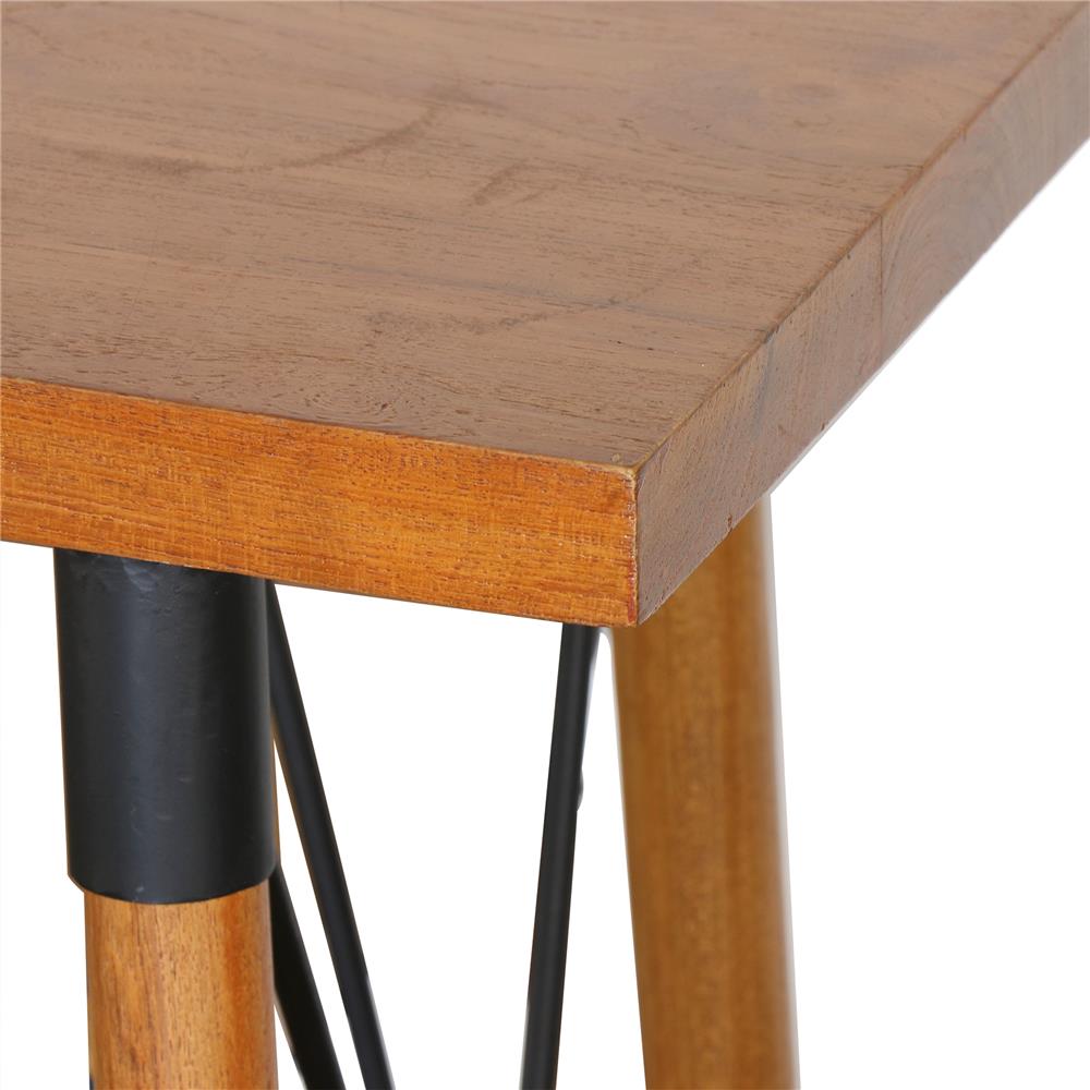 โต๊ะบาร์ไม้สัก 2 ที่นั่ง SPRING ROUND LEG