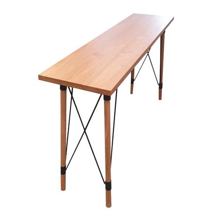 โต๊ะบาร์ไม้สัก 2 ที่นั่ง SPRING ROUND LEG_4