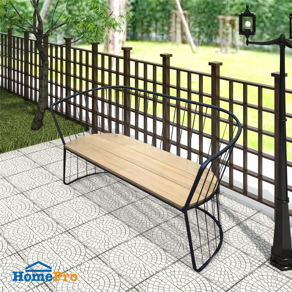 ม้านั่งสนามไม้สัก SPRING DOUBLE BASKET