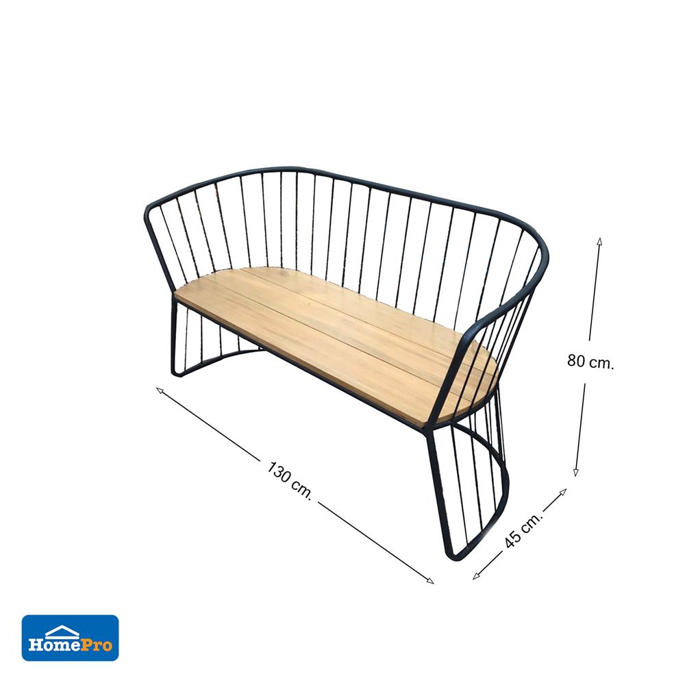 ม้านั่งสนามไม้สัก SPRING DOUBLE BASKET