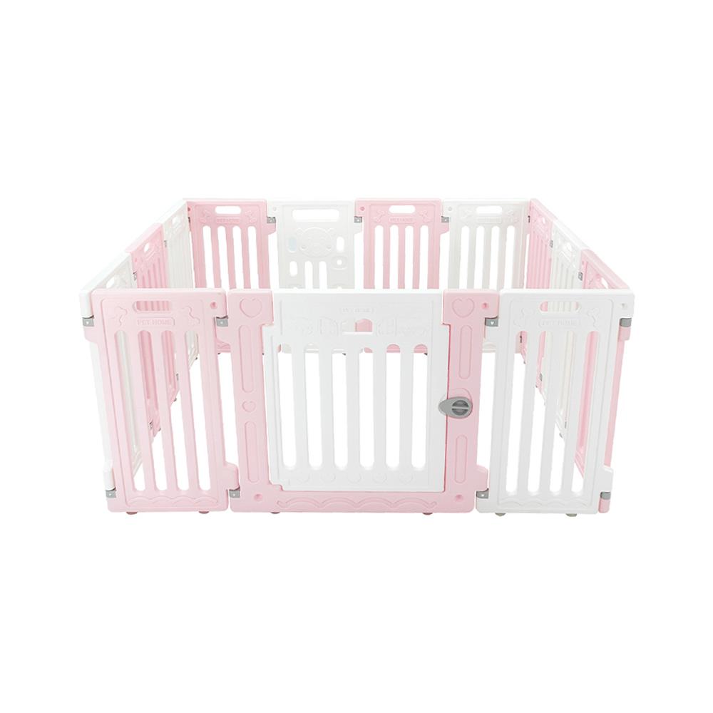 คอกสุนัขเพ็ทโฮม HOSTAIL M สีชมพู/ขาว