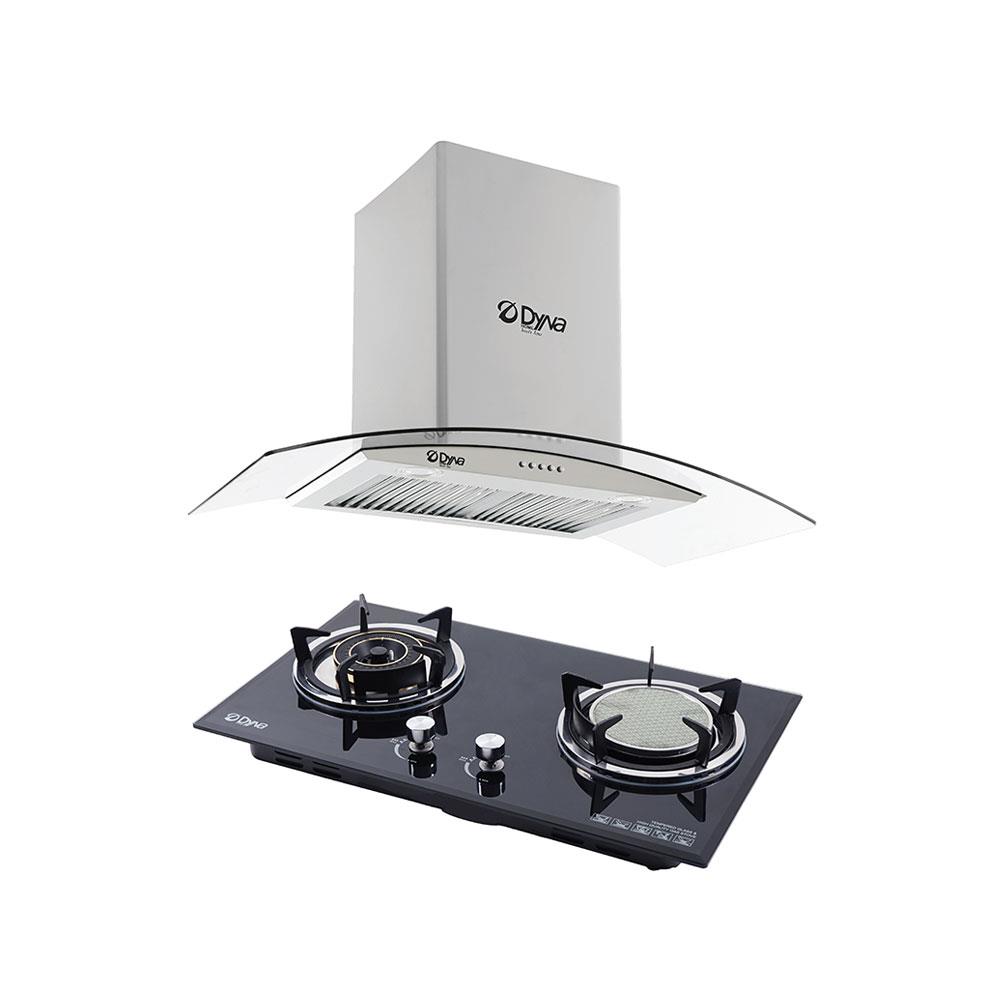 เตาฝัง+เครื่องดูดควัน DYNA HOME DF922+DH0390