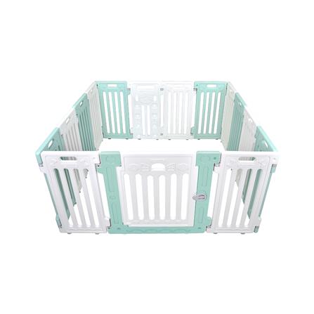 คอกสุนัขเพ็ทโฮม HOSTAIL L สีเขียวขาว