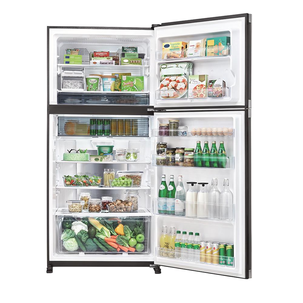 ตู้เย็น 2 ประตู SHARP SJ-X600GP2-BK 21.5 คิว อินเวอร์เตอร์ กระจกดำ