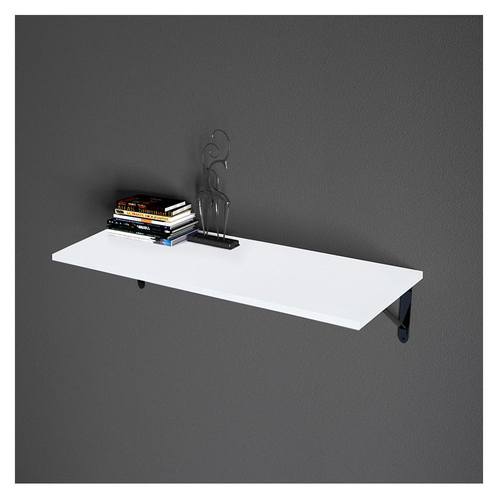 แผ่นชั้นไม้เมลามีน STACKO 80x30x1.8ซม. สีขาวเอเวอลิน