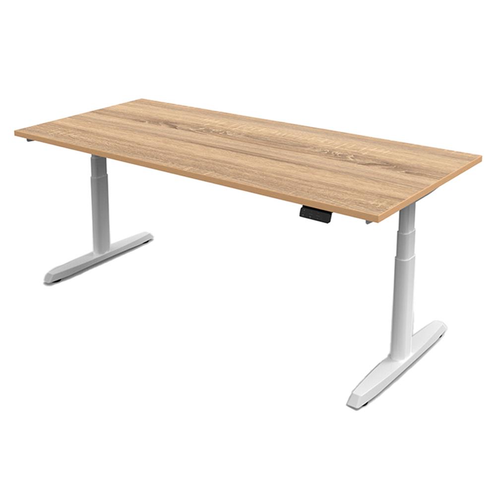 โต๊ะทำงานปรับระดับ ERGOTREND SIT 2 STAND GEN5 150 ซม. สี SONOMA/ขาว