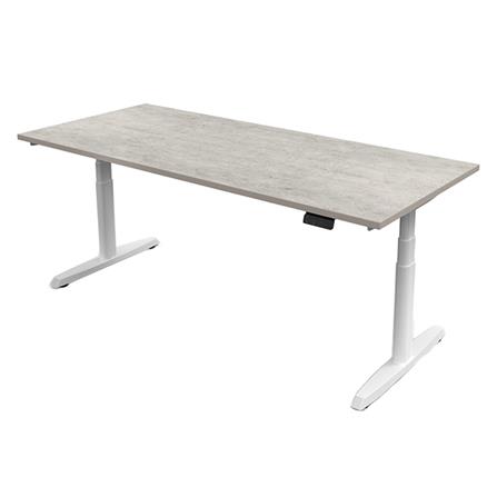 โต๊ะทำงานปรับระดับ ERGOTREND SIT 2 STAND GEN5 180 ซม. สี CONCRETE/ขาว