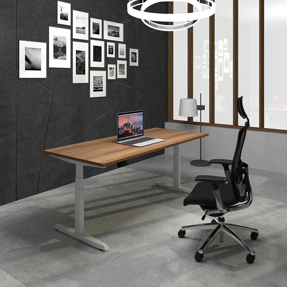 โต๊ะทำงานปรับระดับ ERGOTREND SIT 2 STAND GEN5 120 ซม. สี CONCRETE/ดำ