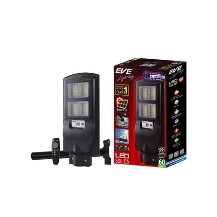 ไฟถนน SOLAR EVE 596405 60 วัตต์ DAYLIGHT/COOLWHITE/WARMWHITE สีดำ_4