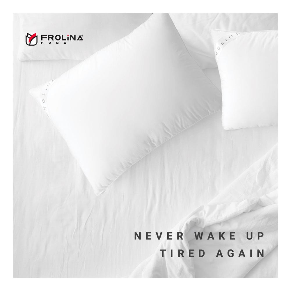 หมอนหนุน ใยสังเคราะห์ FROLINA INFRARED FIRM 19x29 นิ้ว สีขาว